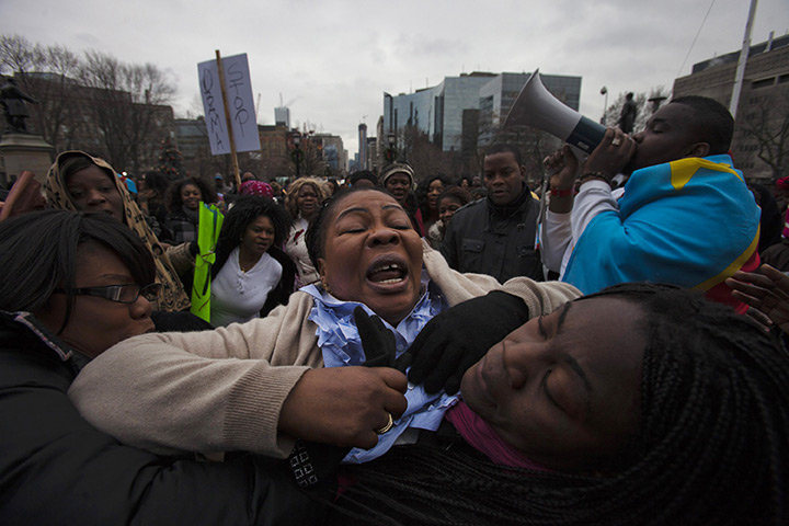 24 hours in pictures: protest  Democratic Republic of the Congo elections in Toronto