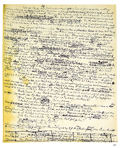 Great Expectations: A page from the manuscript of Great Expectatio