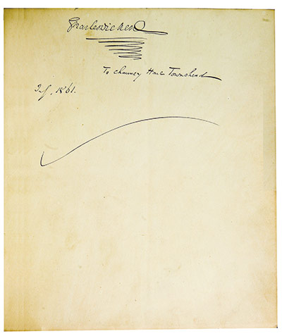 Great Expectations: A page from the manuscript of Great Expectations