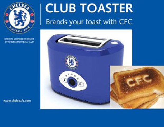 Footie Christmas gifts: Chelsea Toaster