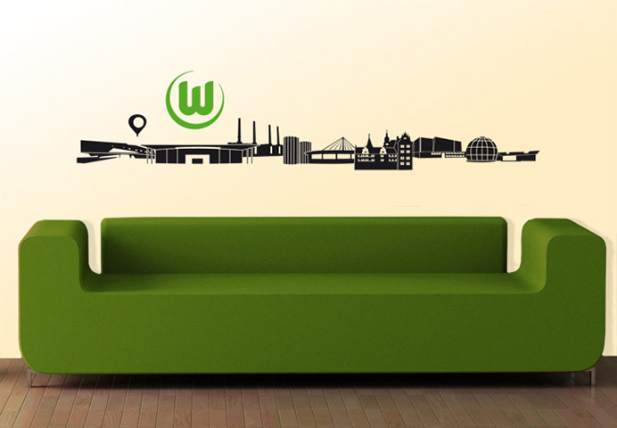 Footie Christmas gifts: The Volkswagen Arena Skyline wall stencil