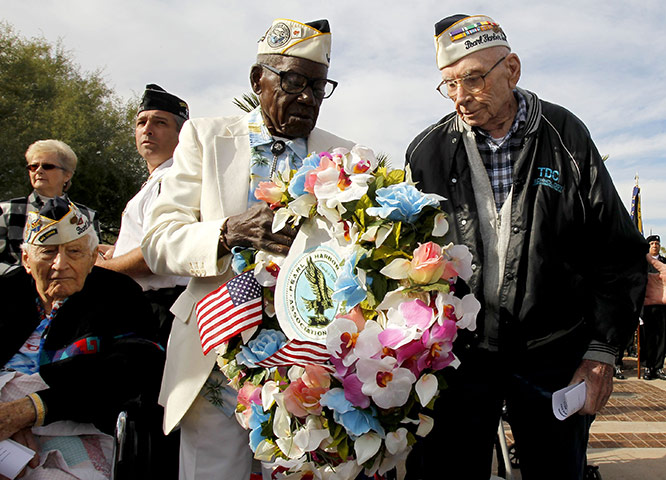 Pearl Harbour 70th: A memorial service is held to commemorate 70th anniversary of Pearl Harbour