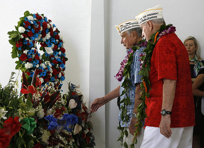 Pearl Harbour 70th: A memorial service is held to commemorate 70th anniversary of Pearl Harbour