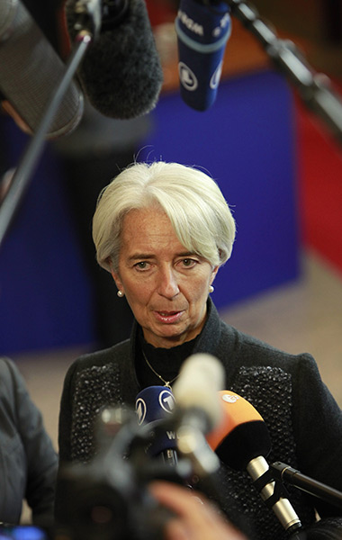 European Union Summit: International Monetary Fund (IMF) managing director Christine Lagarde