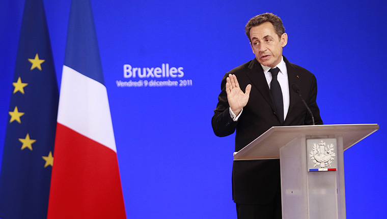 European Union Summit: French President Nicolas Sarkozy