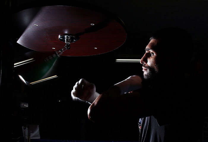 The week in sport: Amir Khan during a workout ahead of his clash with Lamont Peterson