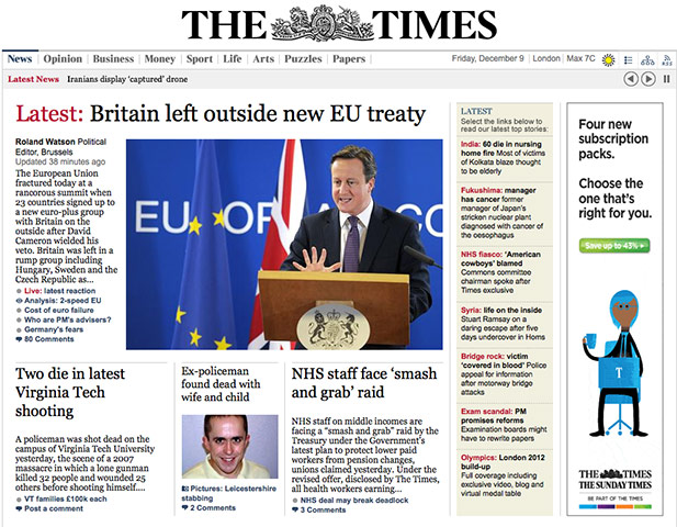 Euro Deal: The Times