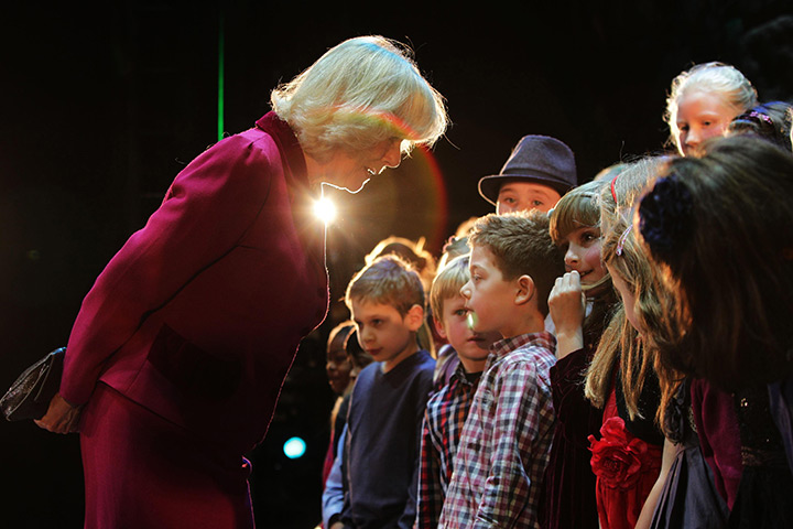 24 hours in pictures: London, UK: The Duchess of Cornwall, Patron of Wicked Young Writers Award