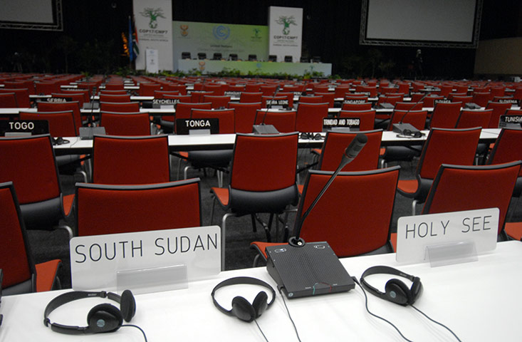 COP17 in Durban: openning session of the Conference of the Parties 17