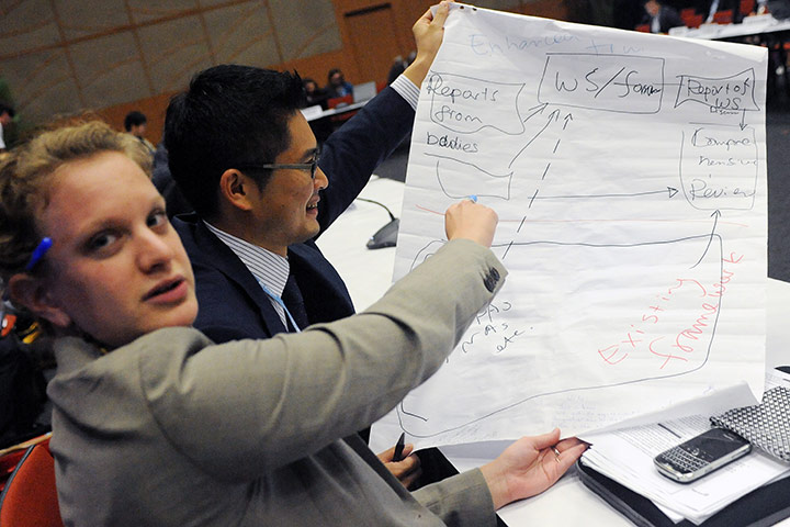 COP17 in Durban: Delegates from the US and Japan