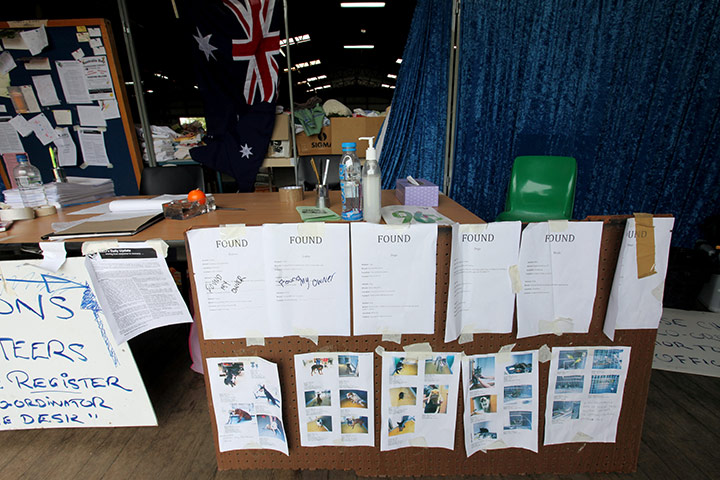 Grantham Flood Damage: Flood relief centre in Gatton