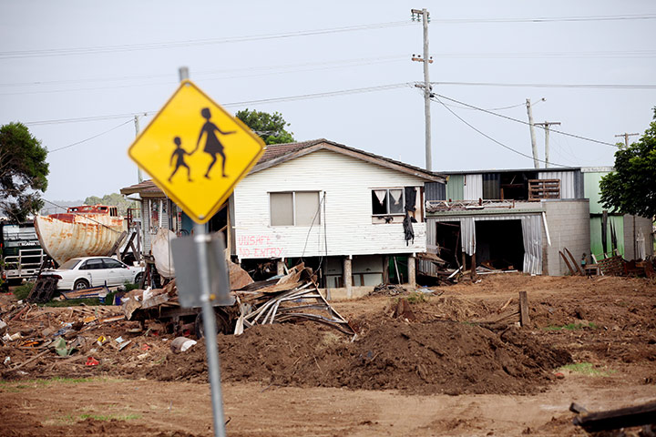 Grantham Flood Damage: Homes destroyed by the floods