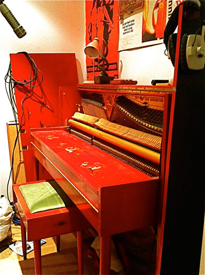 Week in pics: Coombes: Red piano