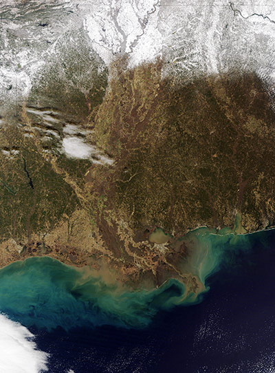 Satellite Eye on Earth: Louisiana