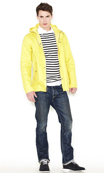 Line-up: Club Monaco: Rubberised rain shell