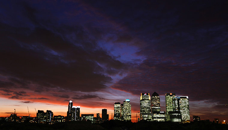 Week in Business: Canary Wharf at sunset