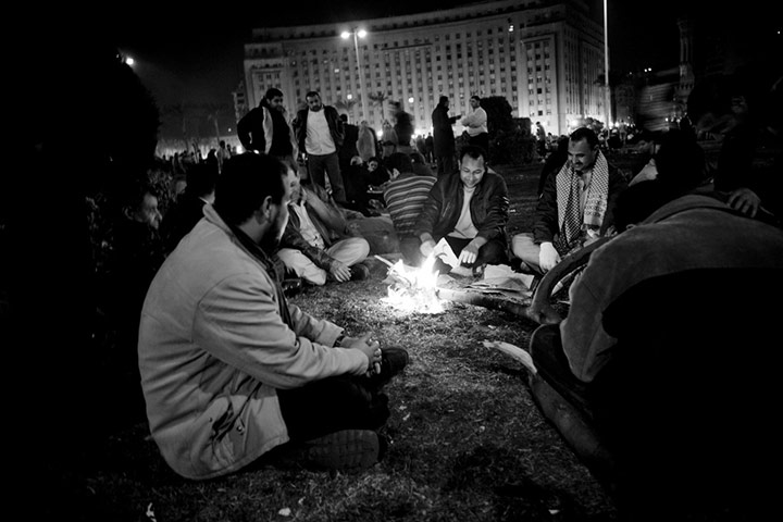 Hossam el-Hamalawy: Camping out in Tahrir Square
