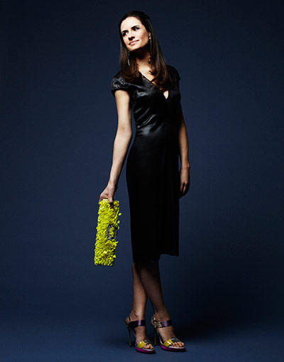 Livia Firth eco-fashion: Mud-dyed silk dress