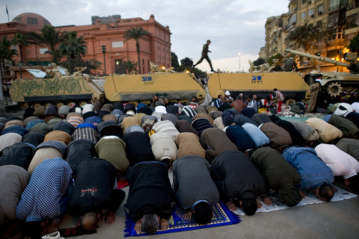 Egypt Day 17: Protesters in Tahrir Square