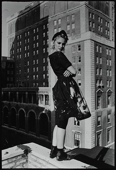 Women Who Rock: Madonna on the roof of Kate Simon's studio, 1983