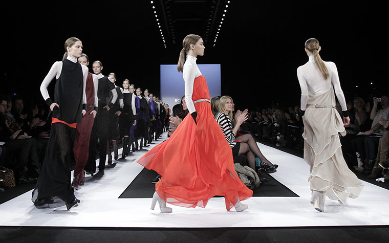 New York Fashion Week: Models walk in the finale at New York Fashion Week