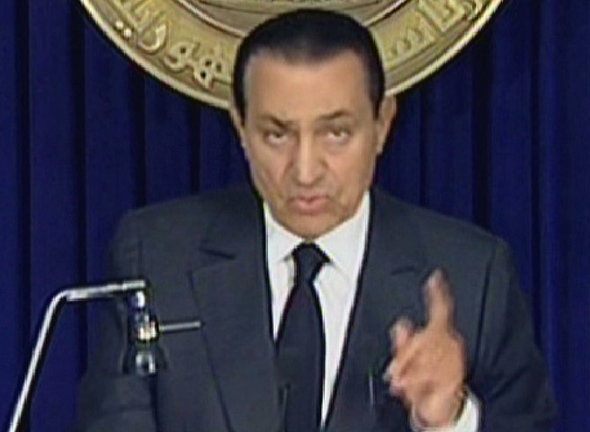 mubarak life and times: mubarak on state tv