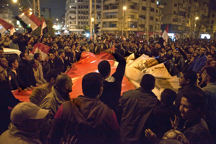 Sean Smith in Cairo: Sean Smith witnesses the celebrations in Cairo