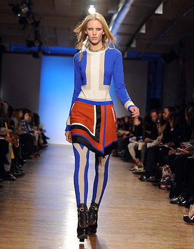 NY Fashion Week: Day 2 : Model wearing Rag & Bone
