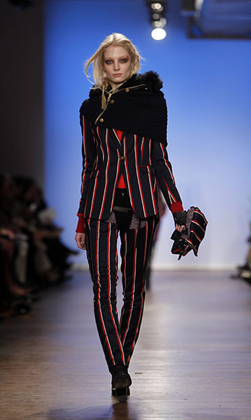 NY Fashion Week: Day 2 : Model wearing Rag & Bone