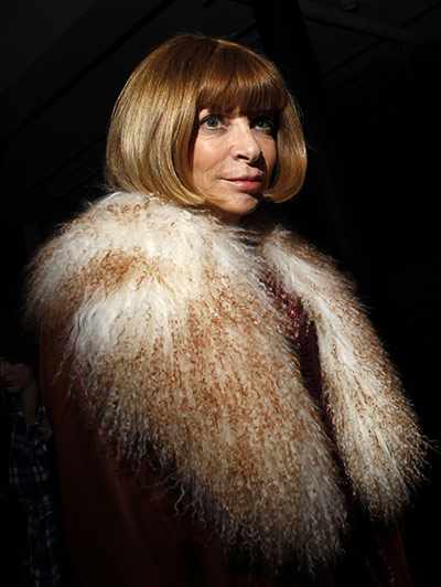 NY Fashion Week: Day 2 : Anna Wintour at Rag & Bone show