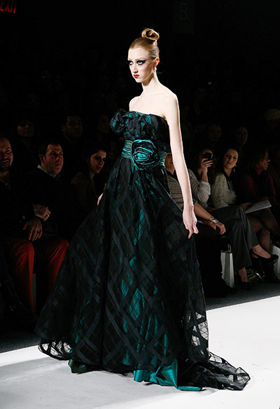 NY Fashion Week: Day 2 : A model wearing Venexiana