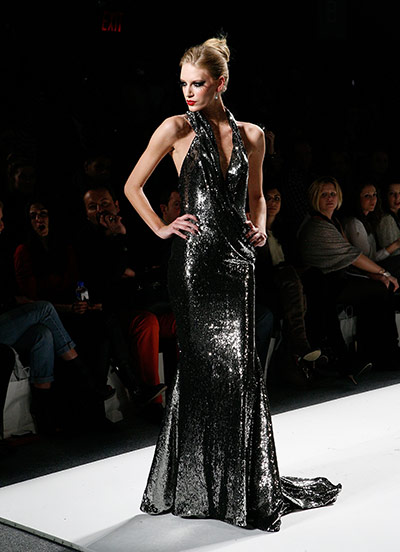 NY Fashion Week: Day 2 : A model wearing Venexiana