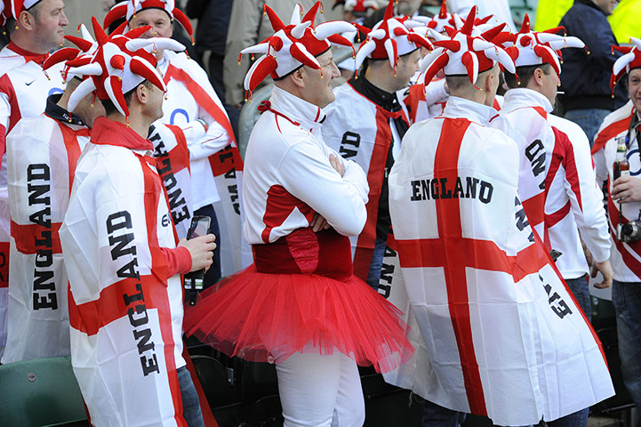 England v Italy: England fans