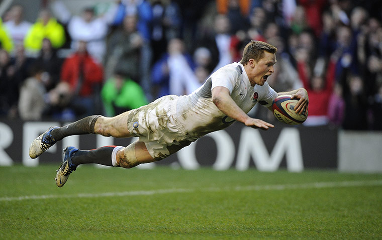 England v Italy: Chris Ashton scores his fourth