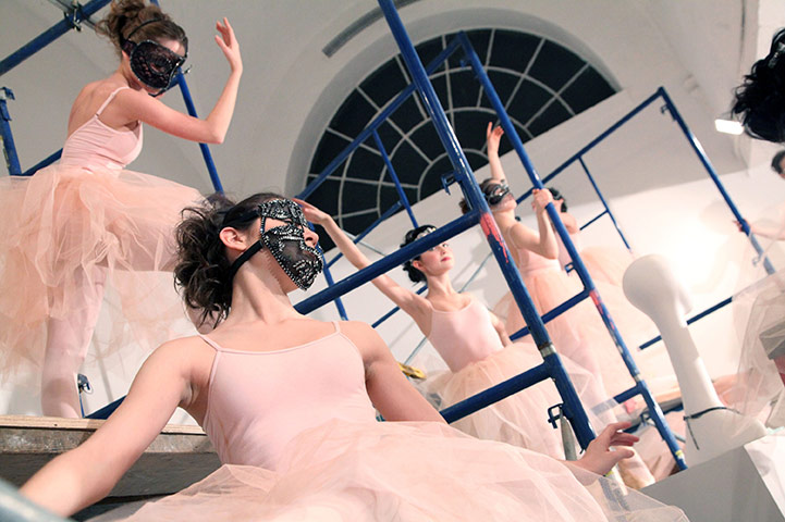 NY Fashion Week: Dancers from the Bolshoi Ballet Academy Youth Program model jewellery