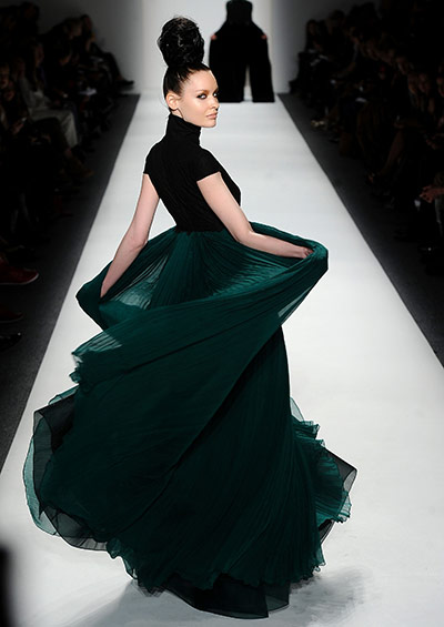 NY Fashion Week: A model walks the runway at New York Fashion Week