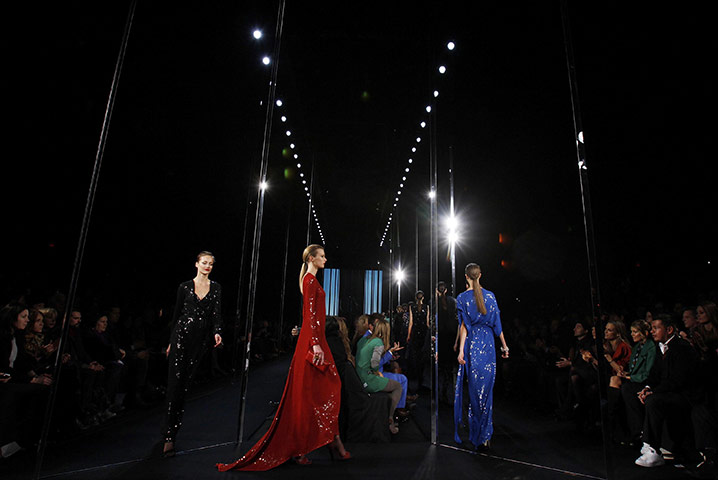 NY Fashion Week: Models presents creations by Diane Von Furstenburg