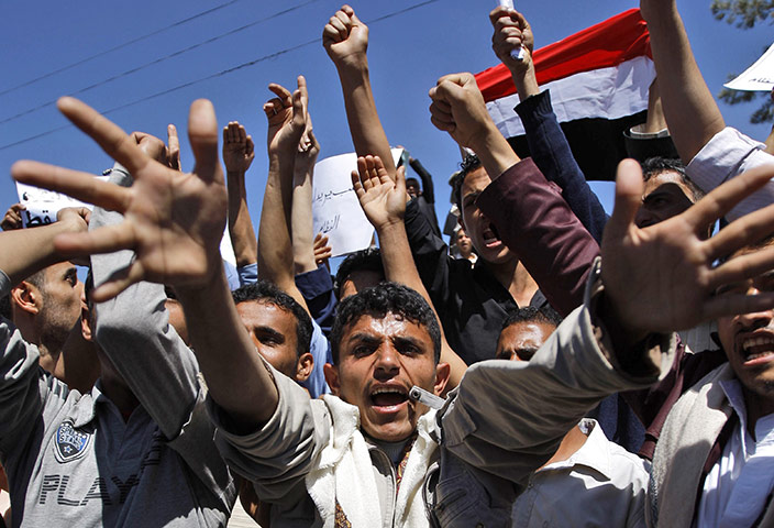 Bahrain protests: Yemen protest