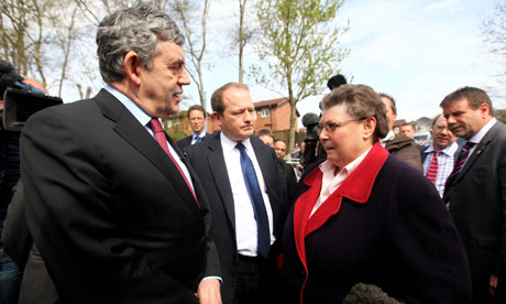 Gordon Brown and Gillian Duffy