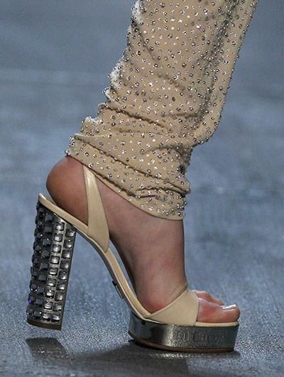 New York Fashion 160211: A model presents a creation from Michael Kors Fall/Winter 2011 collection