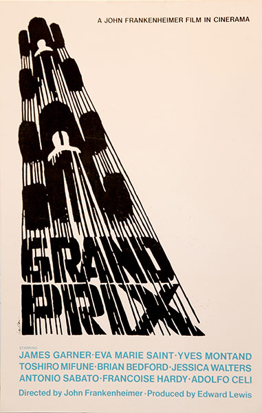 Saul Bass: Grand Prix poster
