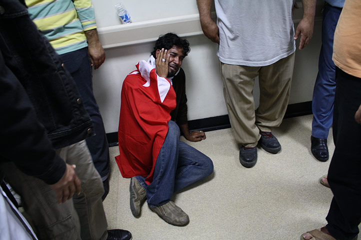 bahrain: anti-government protesters in bahrain