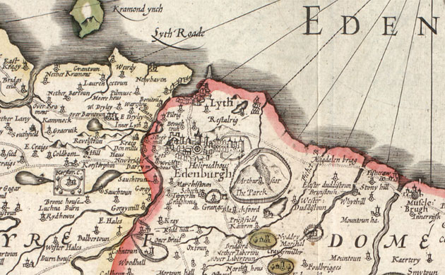 Edinburgh map 1610 