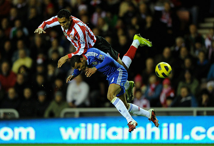 Tuesday Premier League: Ahmed Elmohamady fouls Ashley Cole to give away a penalty