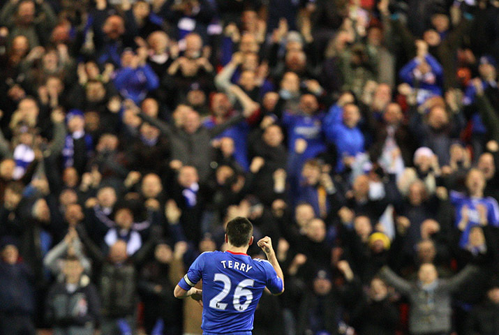 Tuesday Premier League: John Terry celebrates scoring