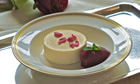 Lemon curd parfait with winter berry jelly and candied roses recipe