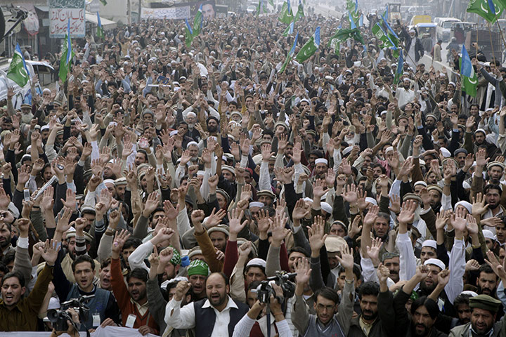 raymond davis: Jamat-e-Islami  supporters in pakistan