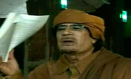 Gaddafi Speech Tunisia