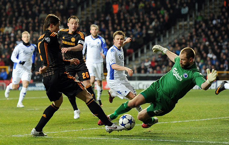 Champions League: FC Copenhagen's goalkeeper Johan Wiland