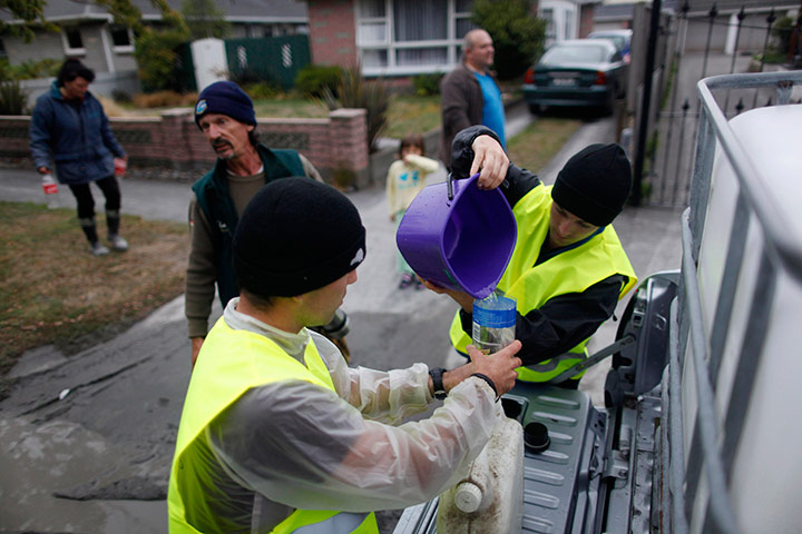 New Zealand aftermath: Volunteers from the Rangiora Response Unit, Christchurch